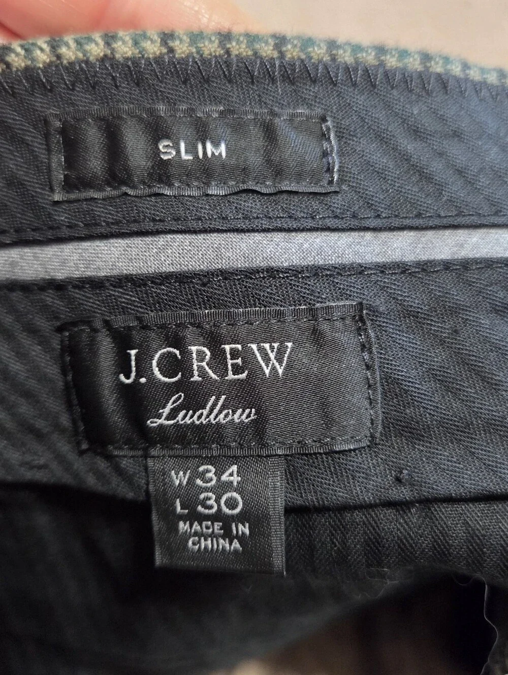 J.Crew Ludlow Mens Wool Dress Pants Slim Size 34x30 Business Casual Office